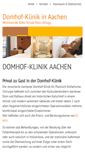 Mobile Screenshot of domhofklinik.de
